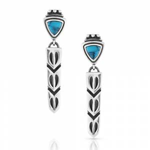 Montana Silversmiths Trackers Delight Turquoise Earrings