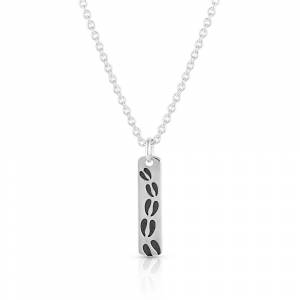 Montana Silversmiths Tracker's Delight Silver Pendant Necklace