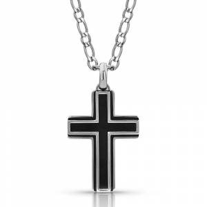 Montana Silversmiths Boldly In Faith Cross Necklace