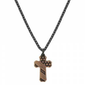 Montana Silversmiths Faded Glory Cross Necklace