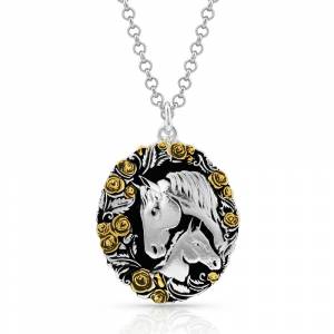 Montana Silversmiths Winner's Circle Horse Necklace