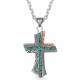 Montana Silversmiths Inner Light Turquoise Cross Necklace