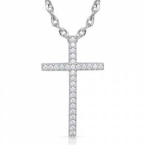 Montana Silversmiths Dazzling in Faith Cross Necklace
