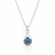 Montana Silversmiths Touch of Turquoise Teardrop Necklace
