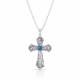 Montana Silversmiths Cathedral Curves Silver Cross Necklace