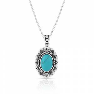 Montana Silversmiths Into the Blue Turquoise Pendant Necklace
