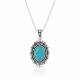 Montana Silversmiths Into the Blue Turquoise Pendant Necklace