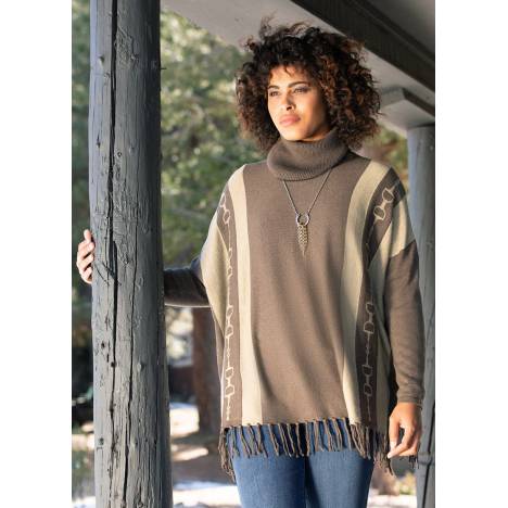 EQL by Kerrits Ladies Turtleneck Poncho Sweater