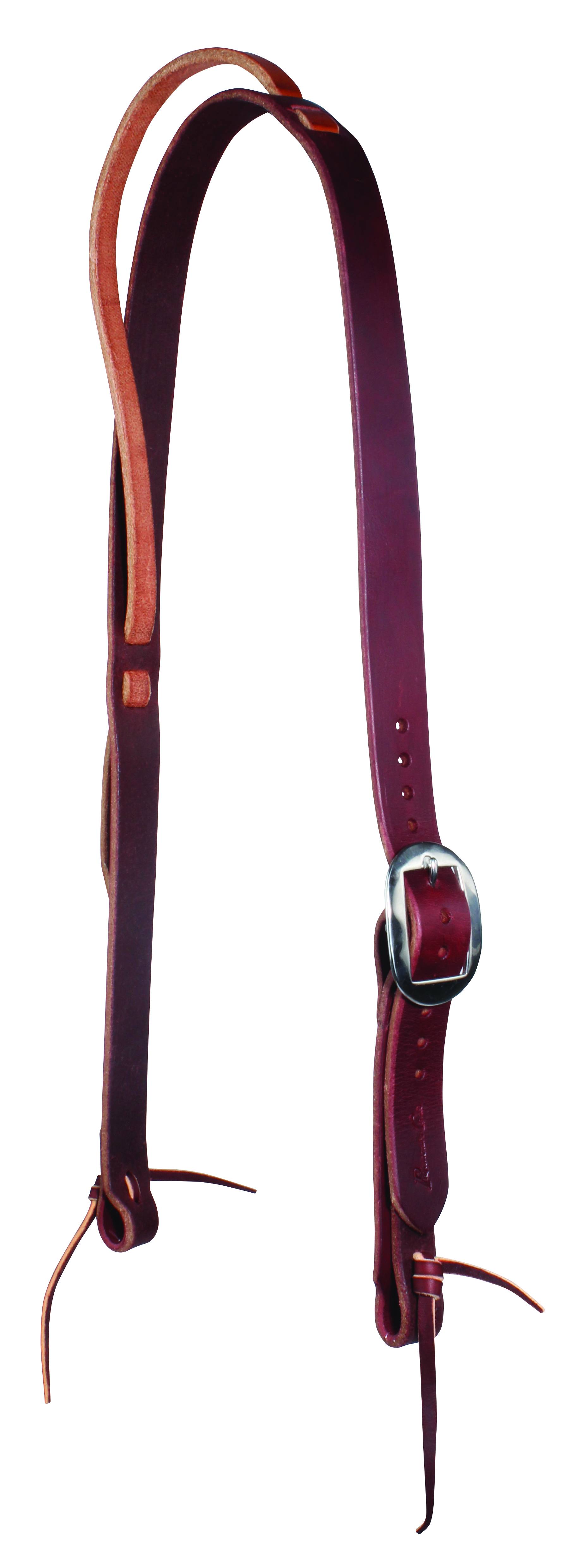 5019-1BUR West Texas One Ear Harness Leather Headstall sku 5019-1BUR