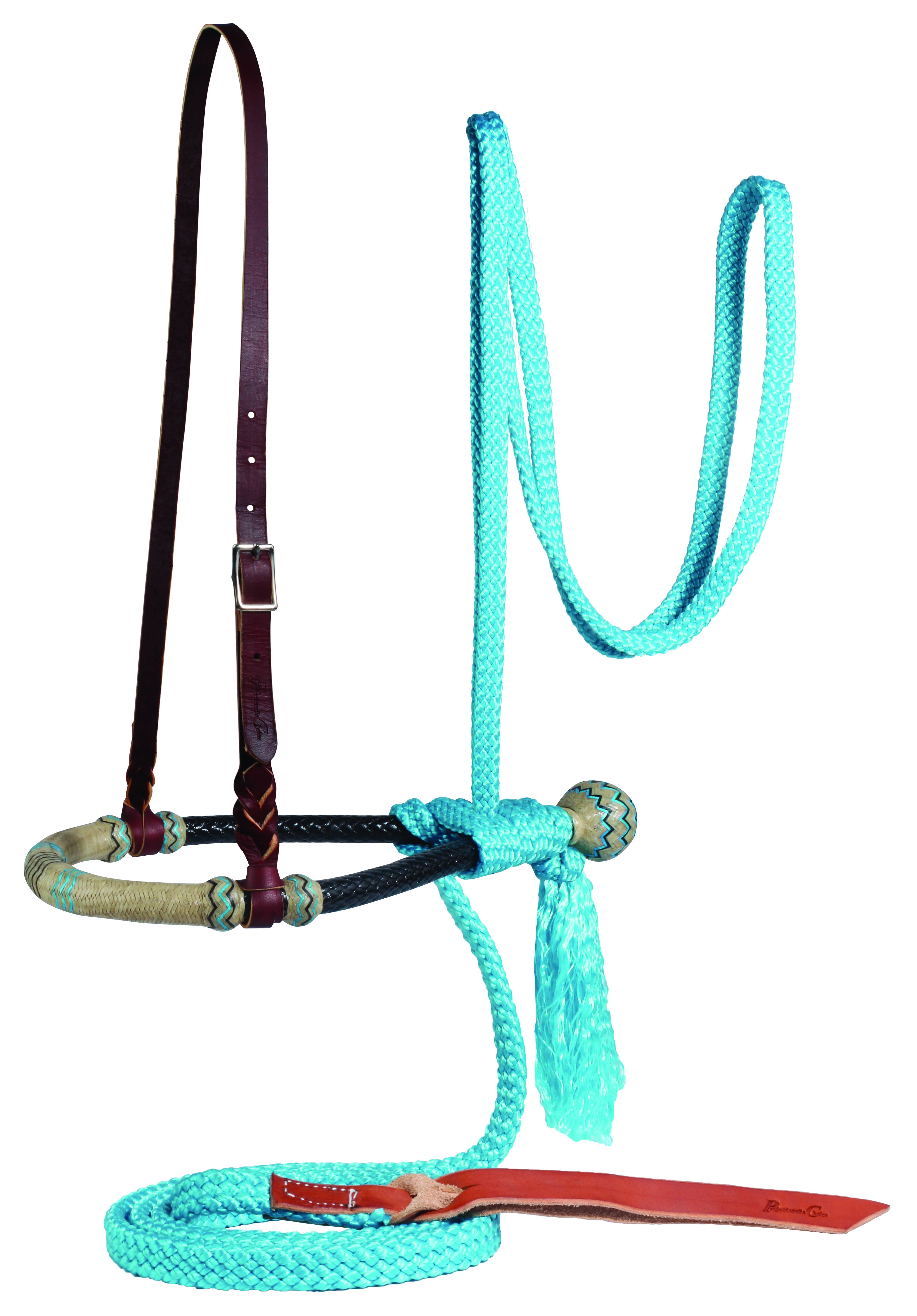 8170-TUR/BLA Professionals Choice Bosal Mecate Set sku 8170-TUR/BLA