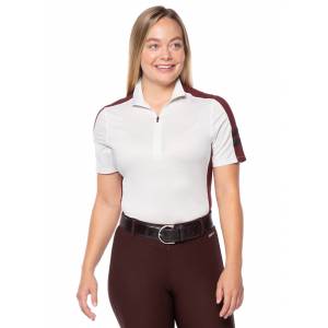 Kerrits Ladies Aire Ice Fil Short Sleeve Shirt - Solid - Oyster - X-Large
