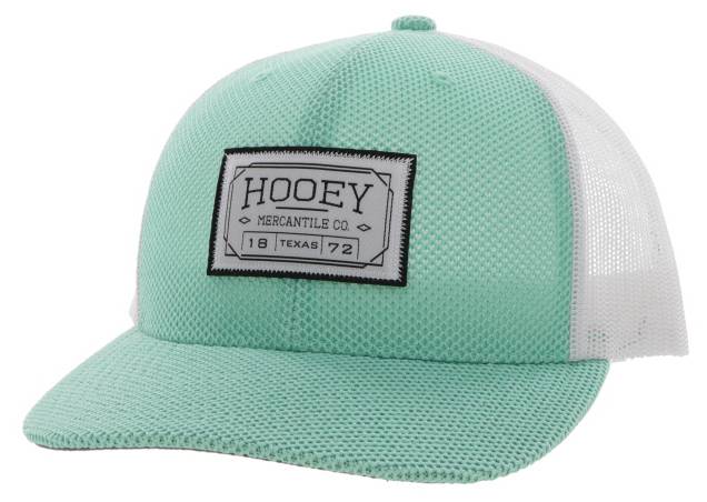 Hooey Doc 6-Panel Trucker Cap with White/Black Rectangle Patch