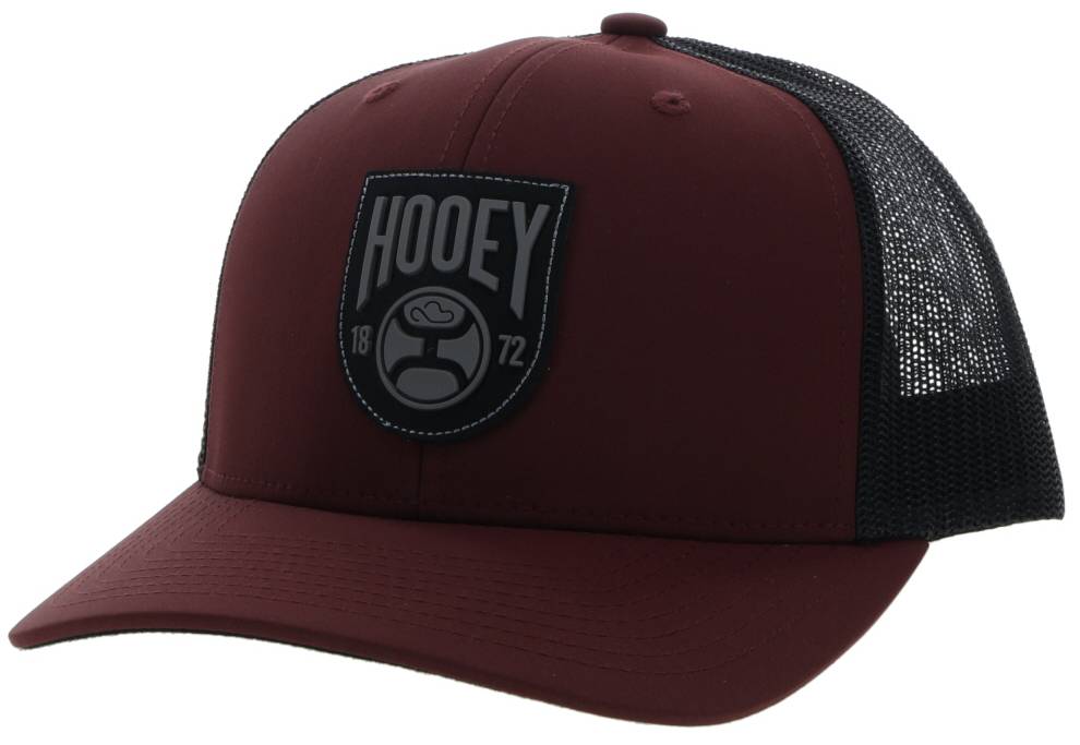 Hooey Bronx 6-Panel Trucker Cap with Black/Grey Patch