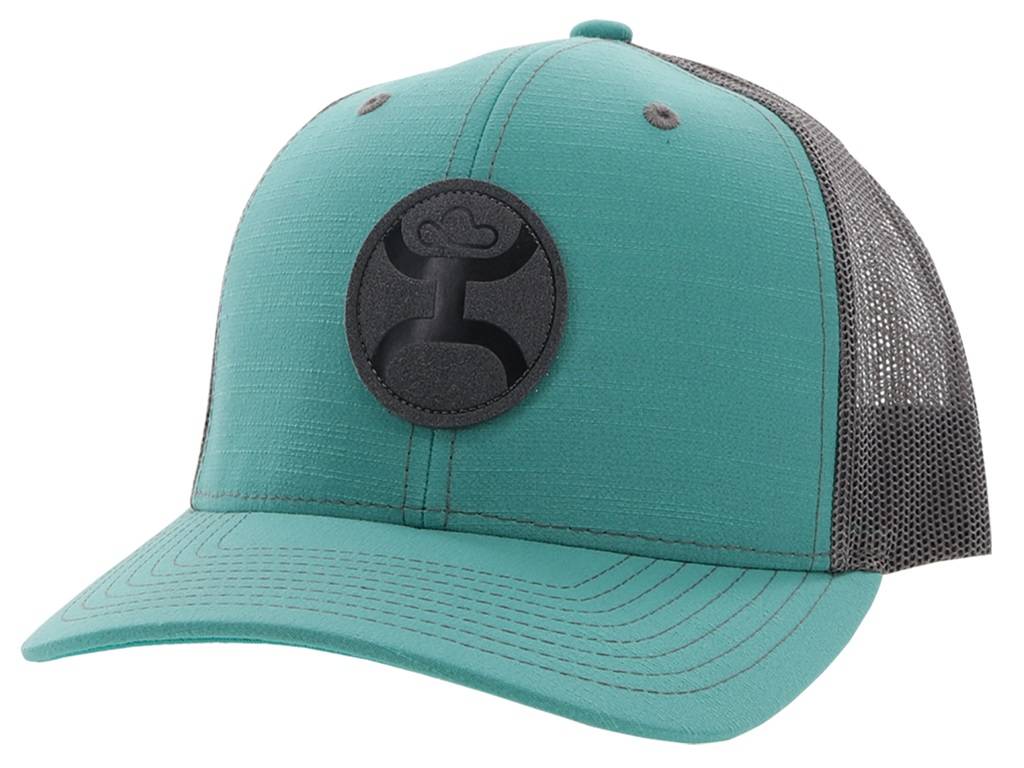 Hooey Blush 6-Panel Trucker Cap with Grey Circle Patch