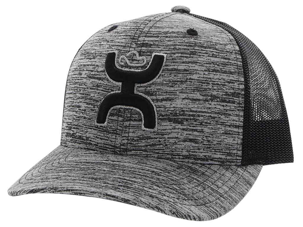 Hooey Sterling 6-Panel Trucker Cap with Black/Grey Hooey Logo