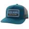 Cactus Ropes CR78 5-Panel Trucker Cap with Blue/Grey Rectangle Patch