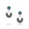 Montana Silversmiths Front-Back Turquoise StoneEarrings