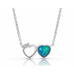 Montana Silversmiths Mirrored Heart Necklace