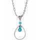 Montana Silversmiths Down To Earth Teardrop Necklace