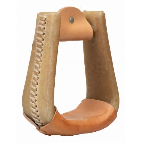Weaver Natural Rawhide CoveredStirrups