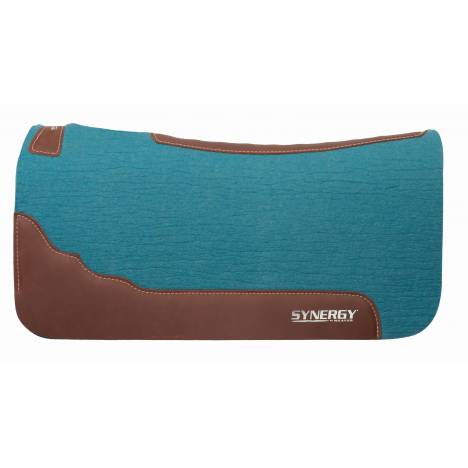 Weaver Synergy Contoured SteamPressed 100% Merino Wool FeltPerformance Saddle Pad - 1" Thick