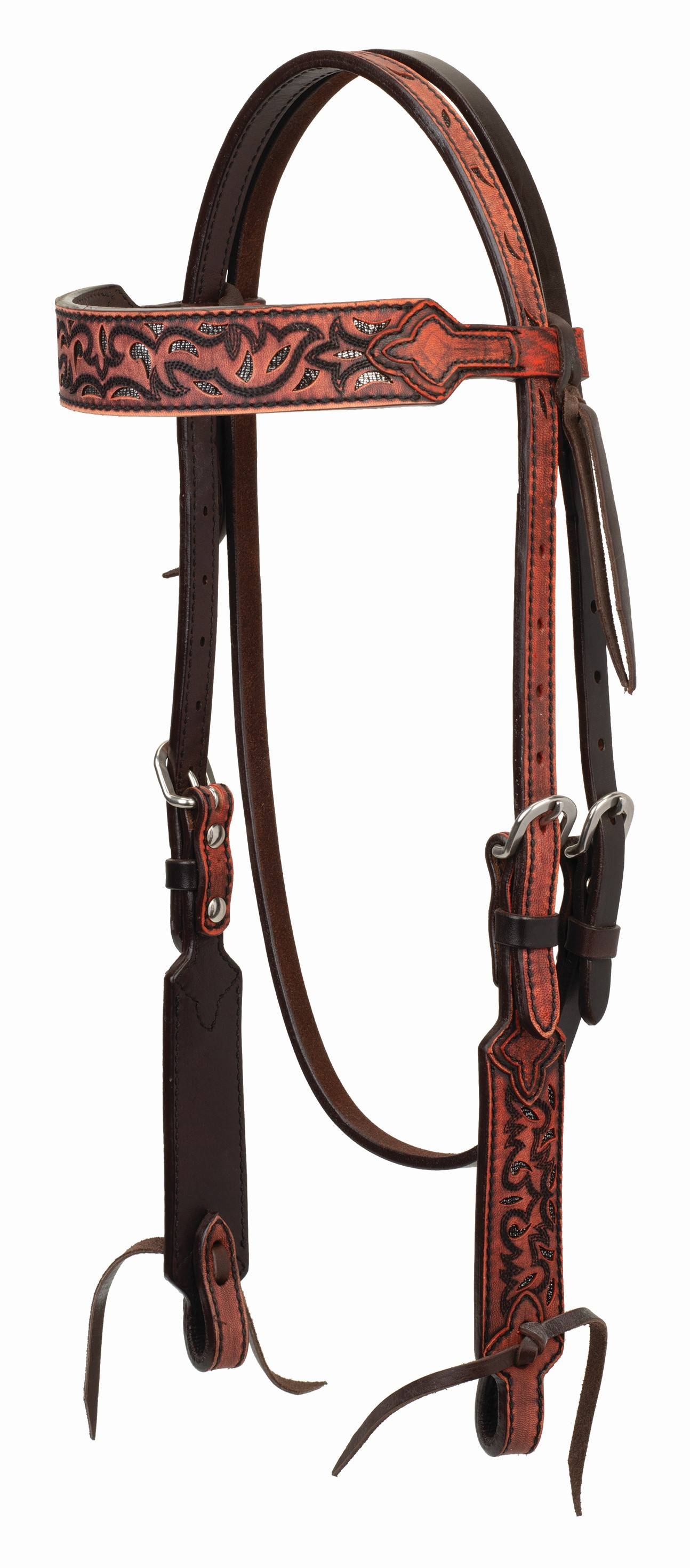 Weaver Turquoise Cross Pioneer 5/8"Browband Headstall