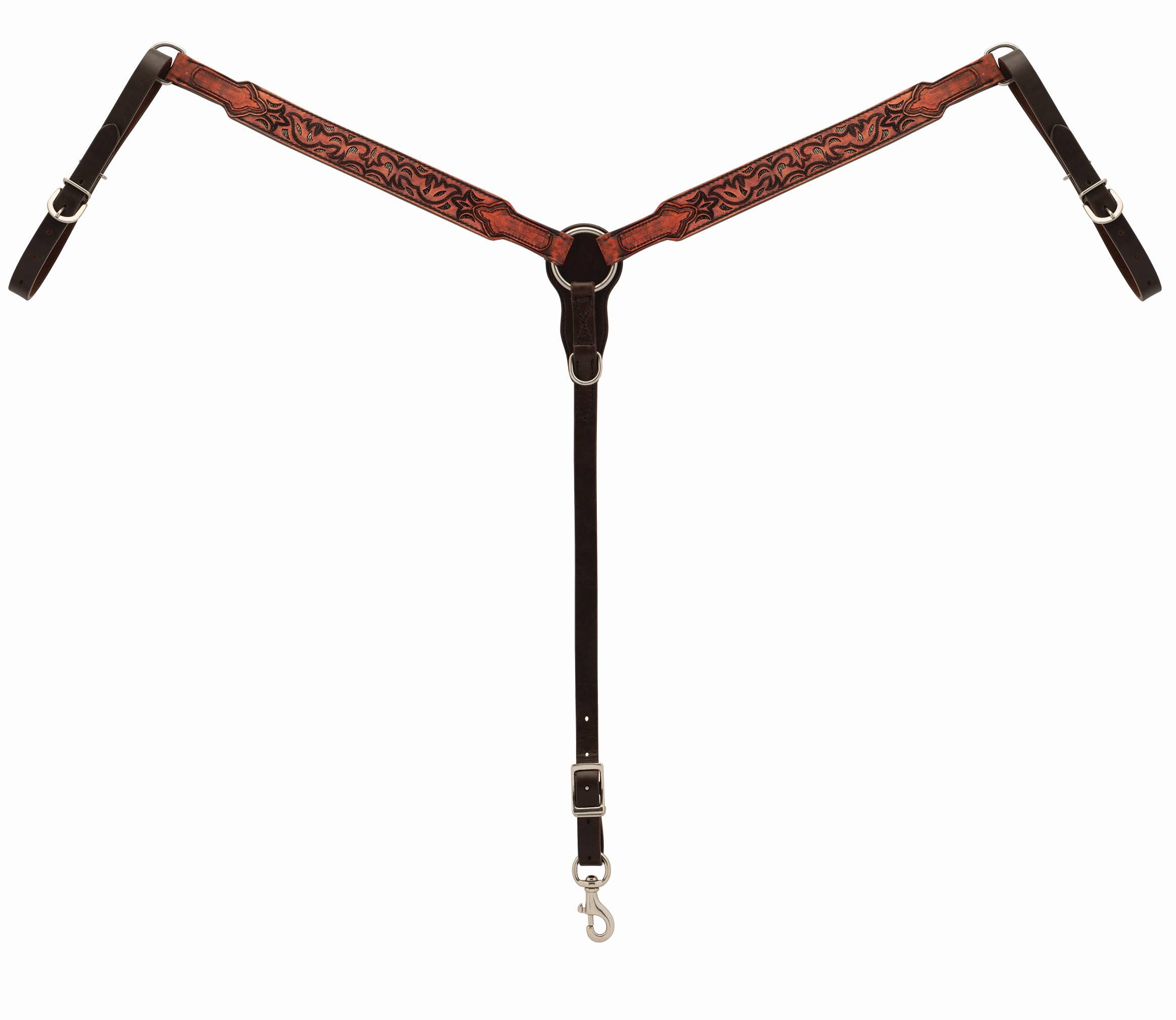 Weaver Turquoise Cross Pioneer Straight BreastCollar