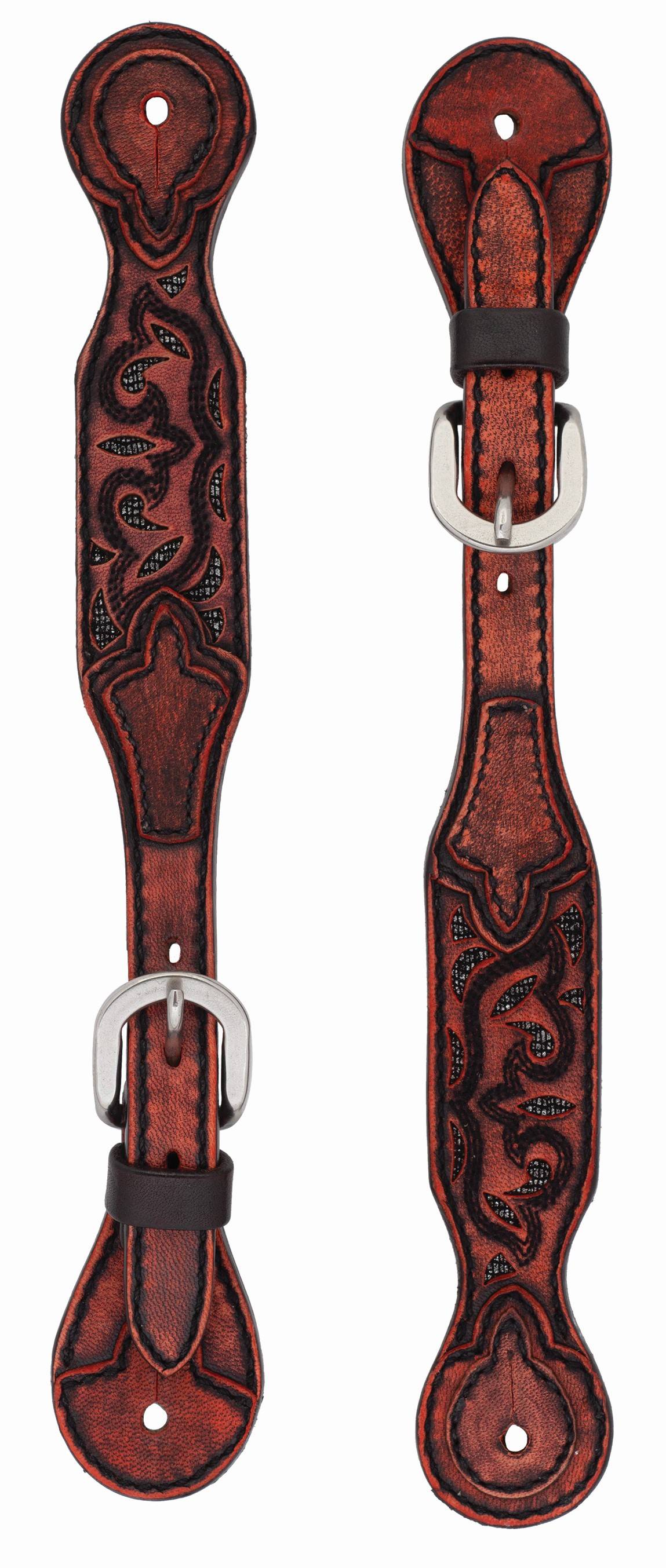 Weaver Ladies Turquoise Cross Pioneer SpurStraps