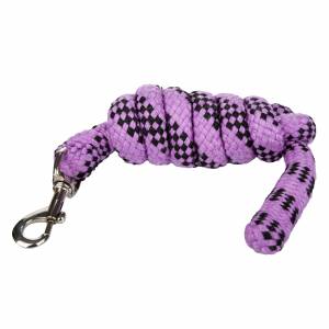 Tabelo Acrylic 6' Lead Rope with Bolt Snap - Lavender/Black