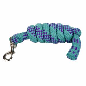 Tabelo Acrylic 6' Lead Rope with Bolt Snap - Teal/Purple