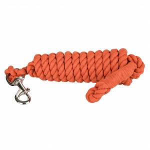 Tabelo Cotton 10' Lead with Bolt Snap - Orange