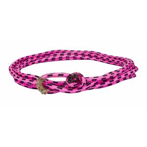 Tabelo Braided Kids Ranch Rope - Pink/Black - 5/16 x 20'