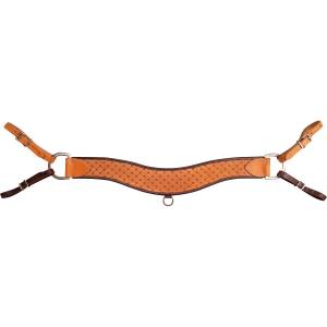 Martin Saddlery Steer Roper Breast Collar with Quilted Tooling