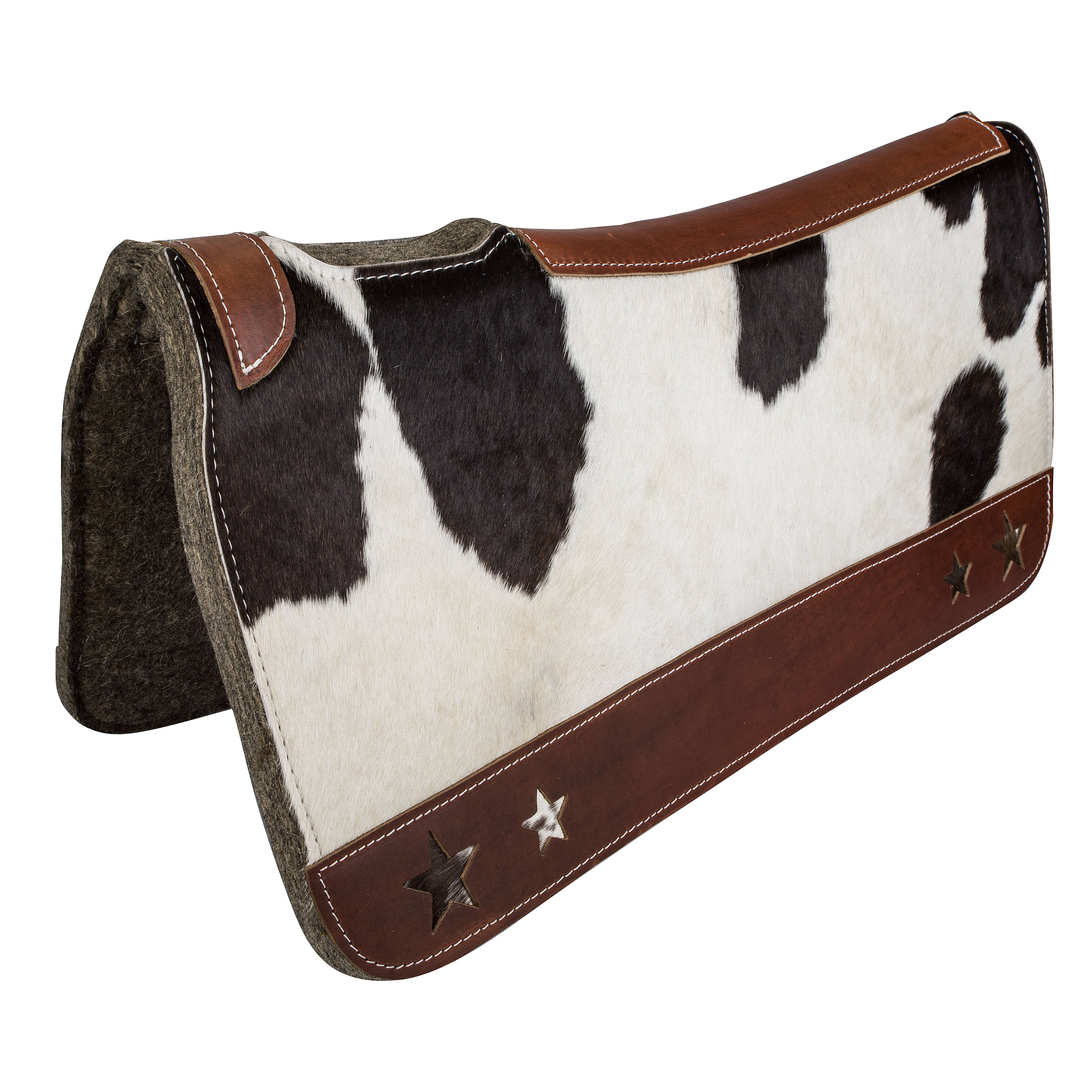 PAD018 Tabelo Contour Wool Felt Saddle Pad with Cowhair T sku PAD018