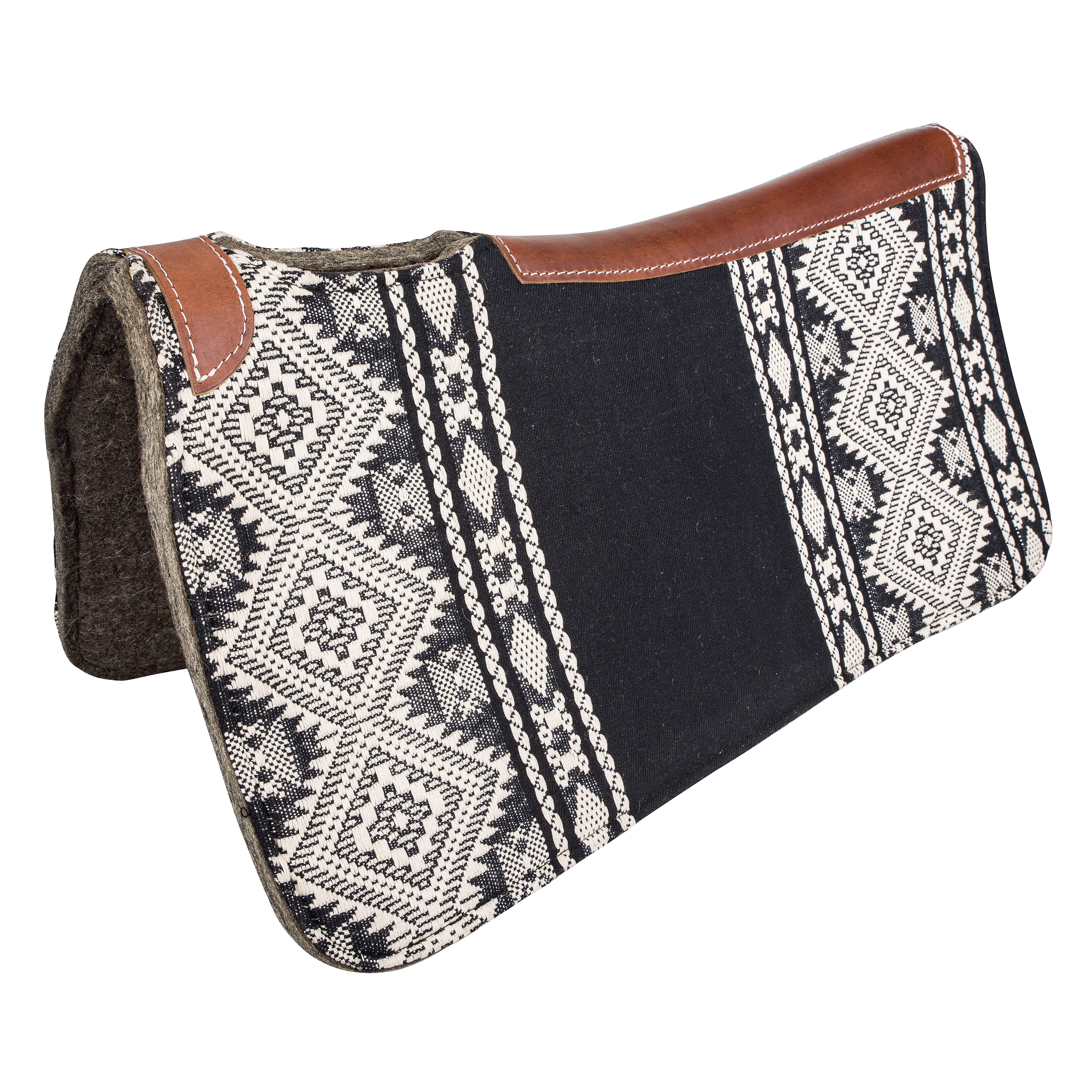 PAD020 Tabelo Contour Wool Felt Saddle Pad with  Aztec Co sku PAD020