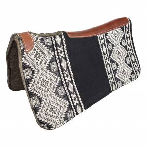 Tabelo Contour Wool Felt Saddle Pad with  Aztec Cover