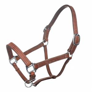 MEMORIAL DAY BOGO: Tabelo Leather Halter with  Adjustable Chin - YOUR PRICE FOR 2