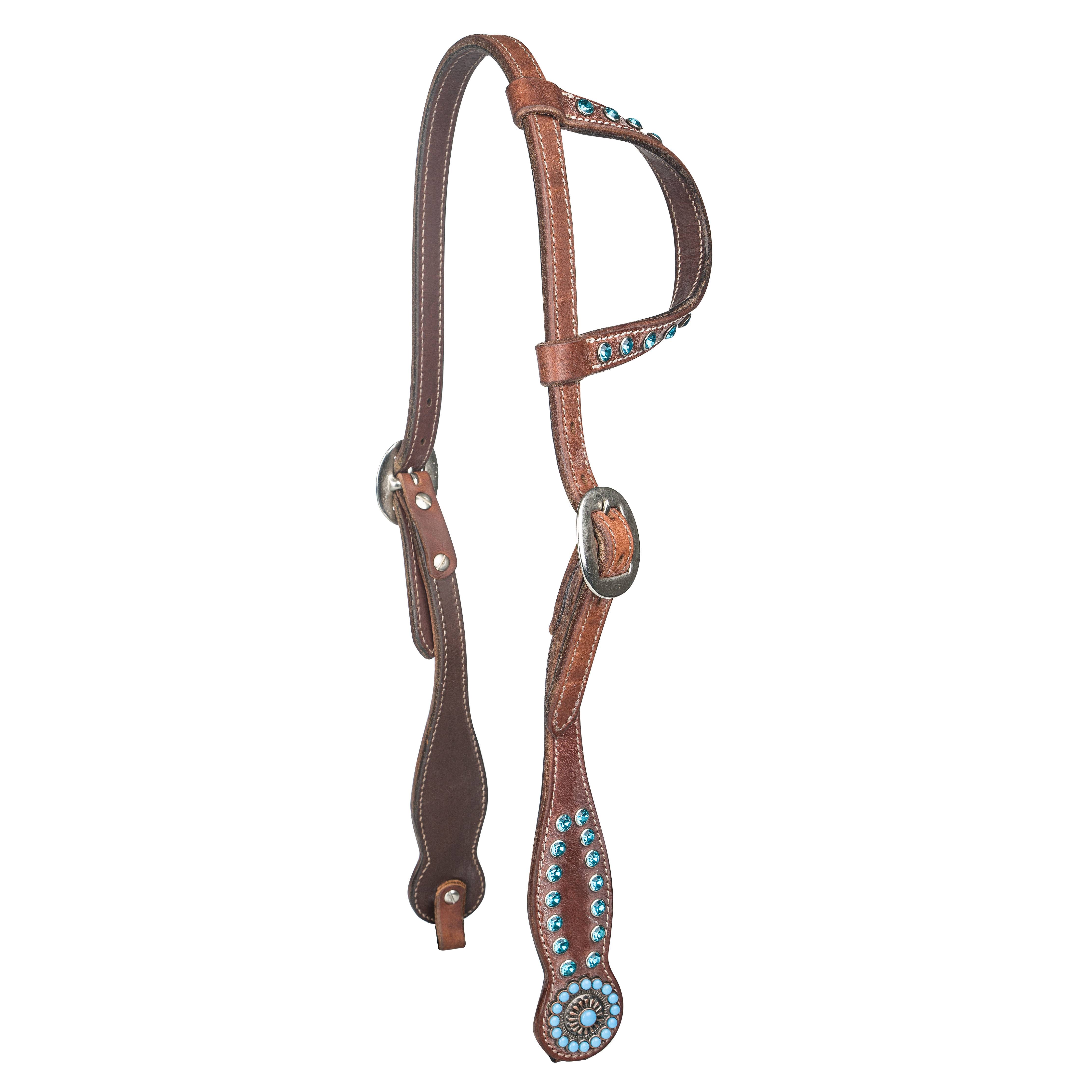 HS002 Tabelo Studded Ear Headstall sku HS002