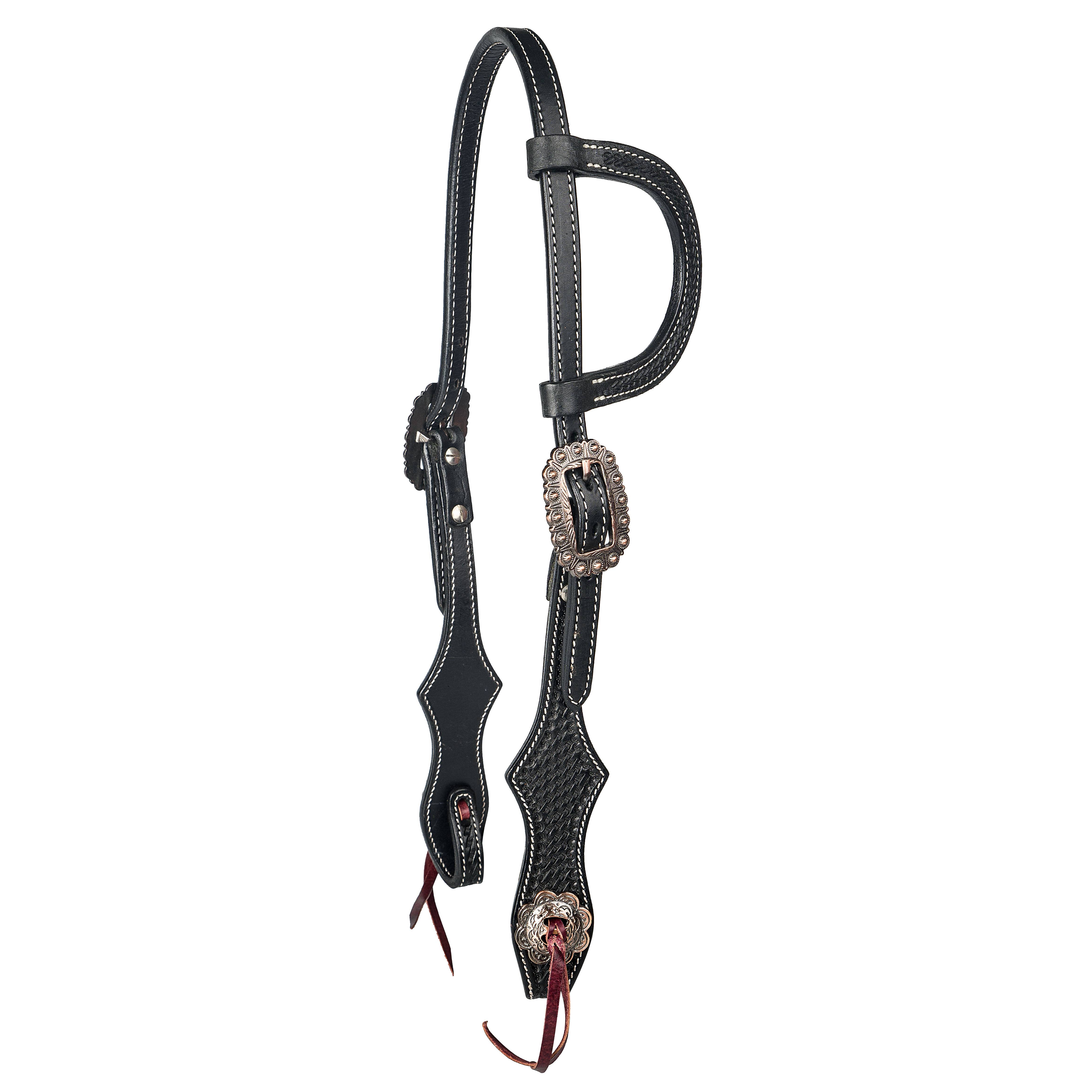 HS244-BLACK-HORSE Tabelo Ear Headstall sku HS244-BLACK-HORSE