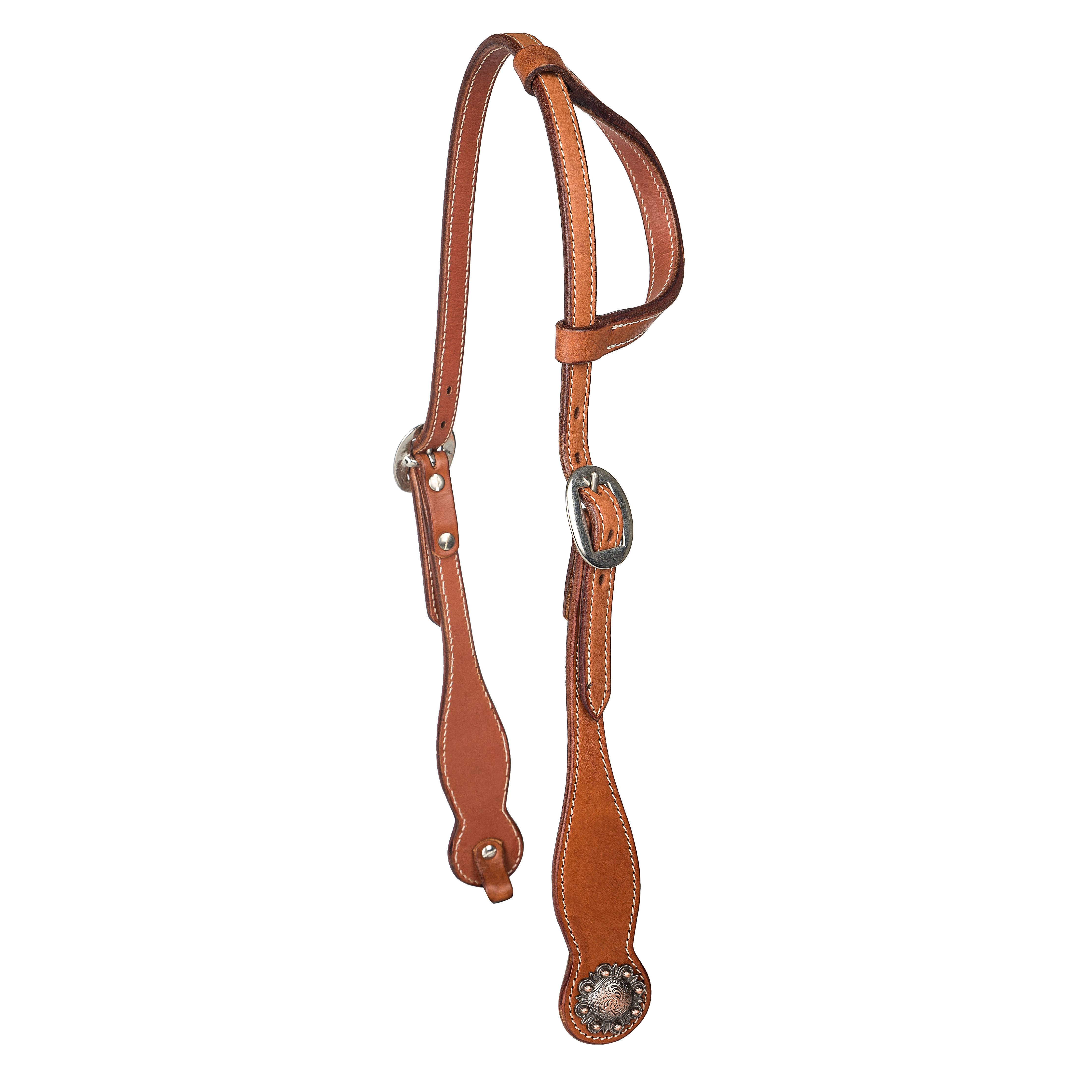 HS244-CHESTNUT-HORSE Tabelo Ear Headstall sku HS244-CHESTNUT-HORSE