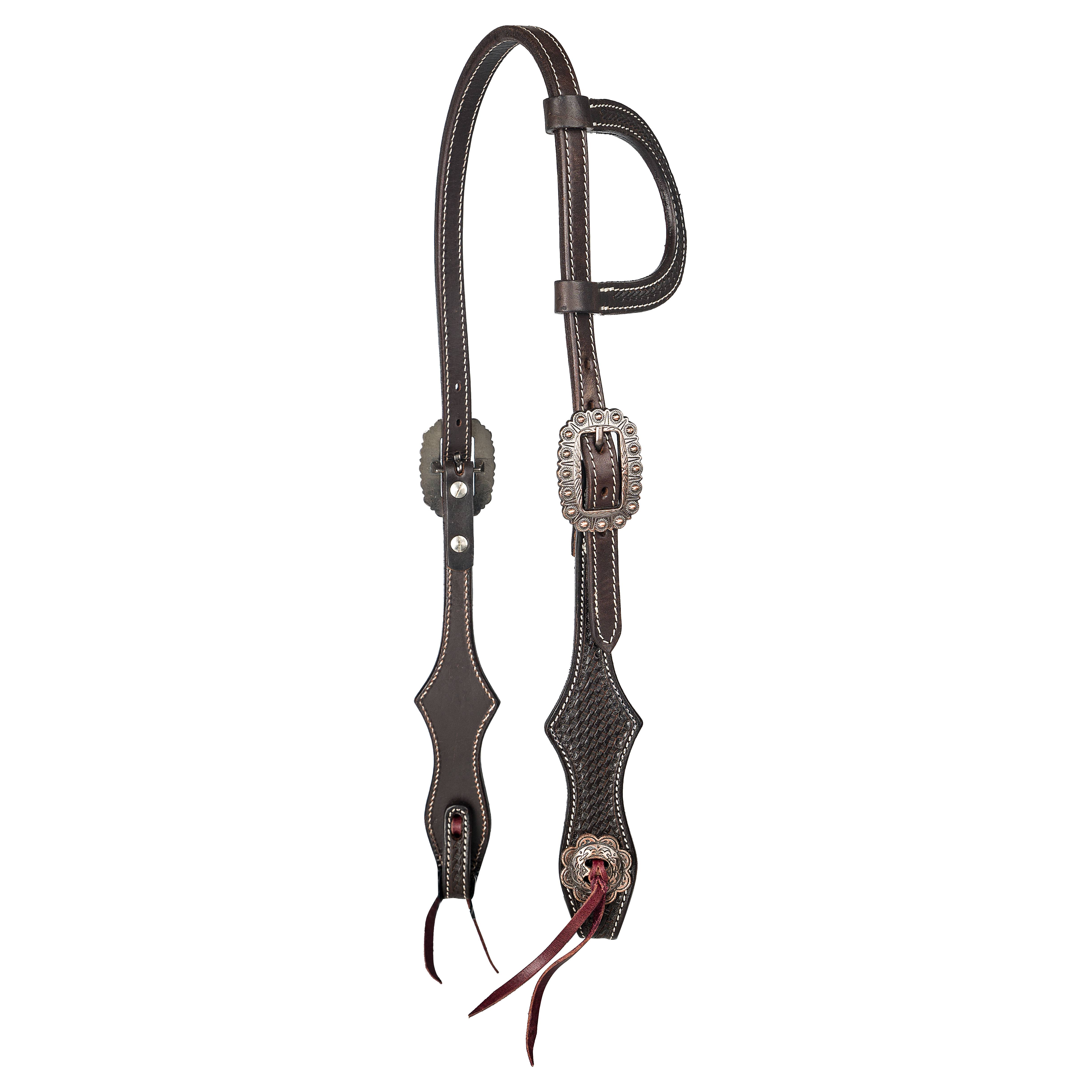 HS244-BROWN-HORSE Tabelo Ear Headstall sku HS244-BROWN-HORSE