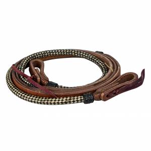 Tabelo Contest Reins with  Water Ties - Harness - 5/8 x 75'