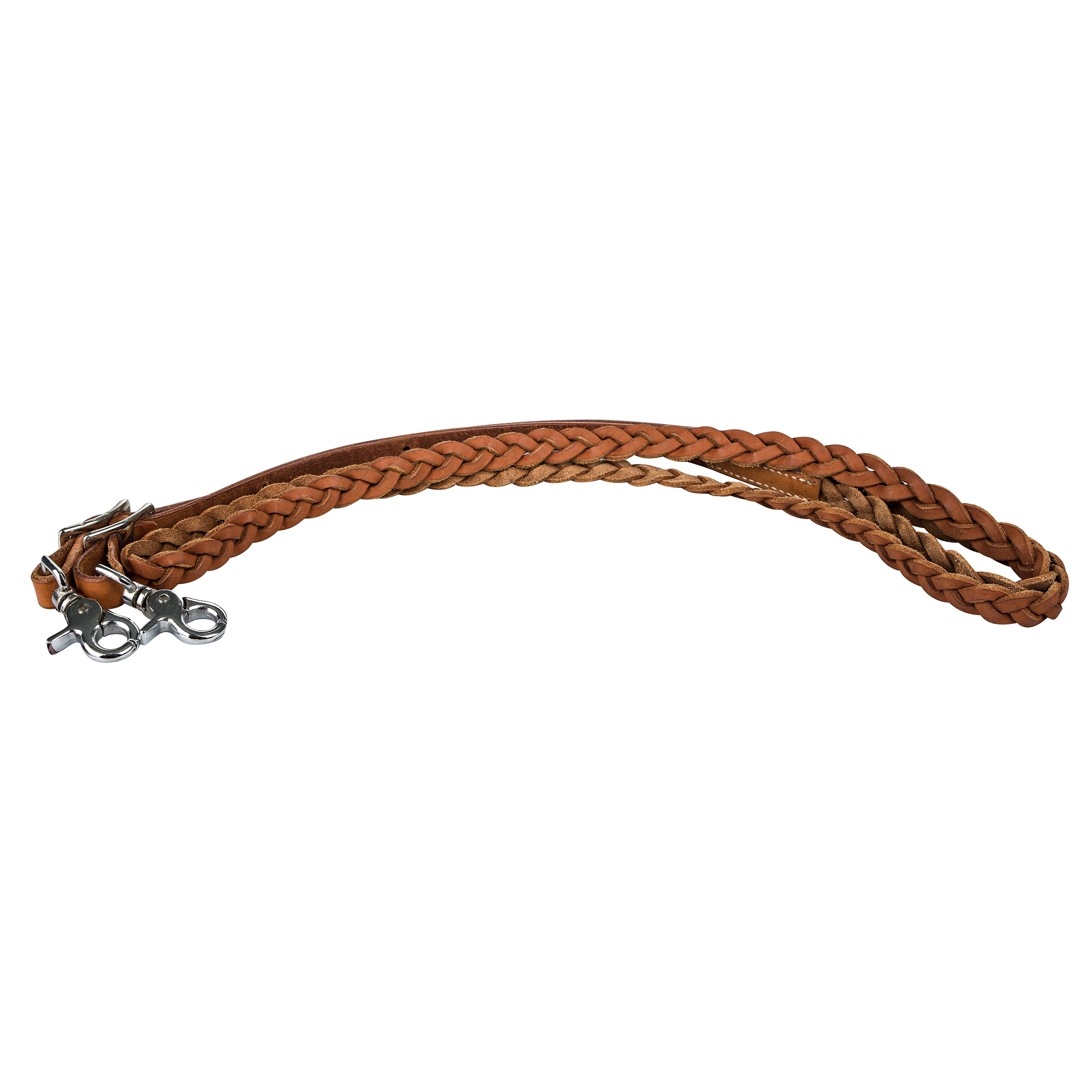 RE146-CHESTNUT-5/8X75 Tabelo Contest Reins with  Buckle Ends sku RE146-CHESTNUT-5/8X75