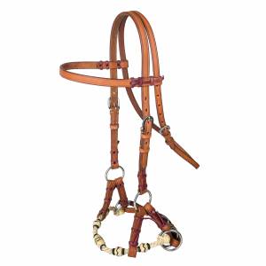 Tabelo Rope Nose Sidepull with  Rawhide
