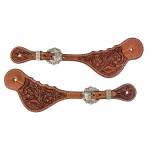Tabelo Spur Straps w/ Floral Tooling