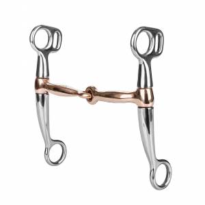 MEMORIAL DAY BOGO: Tabelo SS Tom Thumb Snaffle with  Coppermouth - YOUR PRICE FOR 2