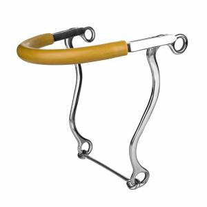 Tabelo SS Rubber Nose Hackamore-Chrome Steel-Horse