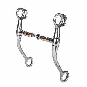 Tabelo SS Training Snaffle with  Copper Rollers-Stainless Steel-5
