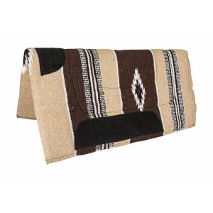 Tabelo Navajo Double Weave Pad - Brown/Tan - 32 x 32