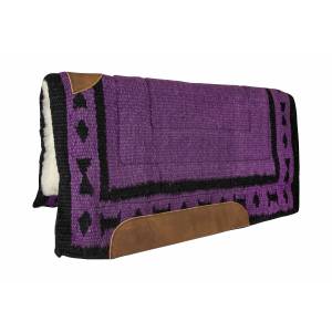 Tabelo Wool Show Pad with  Zapotec Design - Purple - 36 x 34